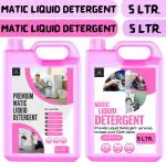 Bliss & Blush Washing machine liquid detergent top and front load 10L & Dish Wash Rose 1L Multi-Fragrance Liquid Detergent (3 x 3.67 L)