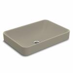 KOHLER FOREFRONT Series Table Top WASH BASIN (Honed Truffle) | 690x520x270mm, Rectangle | Ceramic Basin/Sink for Bathroom, Living Room | Table / Counter Top | K-5373IN-HT1