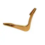 Rawk Zinc V-Shape Gold Knob for Cabinets,Drawers and Cupboards | Fancy knobs for drawers,cabinets and Wardrobe | Cabinets handles for Kitchen Cabinets with Screws (Gold Glossy Finish, Pack of 1)