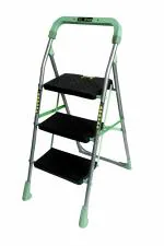 DPH 3 Step Ladder,Foldable,Oscar Premium Ladder,Heavy Duty,SafetyLock,Indoor,Outdoor Steel Ladder (With Platform, Hand Rail)
