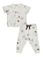 Mi Arcus Star Printed Tshirt/Tee With Pyjama Slumber Set For Baby Girl And Boy