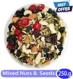 Nutsbaaz - Dry Fruits Delicious & Gluten Free 10 in 1 Mix Dry Fruits S Pack of (Cashew, Almond, Golden Raisins, Black Raisins, Walnut,Pist , Apricot ,Red Cheri , Tutti Frutti | Source of Vitamins & Minerals 250