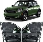Able Zed Black Half Car Magnetic Sun Shade Curtains for Mini Cooper Countryman Set of 6 Pcs