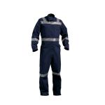 Robustt Blue Boiler Suit | XL, 210 GSM | 100% Cotton Suit with Multiple Pockets | Retardant Industrial Suit | Workwear Suit with Reflective Tape | Unisex Coveralls for Industrial & Protective Use