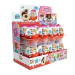 Kinder Joy Chocolate Snack with Surprise, Pink, 8 X 160 g