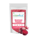 Vedahillz Natural Beetroot Powder For Face Pack, Hair, Iron | Chakunder Powder