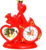 Sigaram Home Decorative Polymer Guitar Photo Frame with Clock