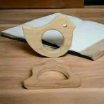 Neemtoys Handmade Neem Teethers Beautiful Shapes of Dove & Cloud for Strenthening Gums for Babies 0-3 Year / Wooden Toys