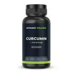 Nutrabay Wellness Curcumin Extract with Piperine - 1000mg, 60 Caps Supplement Tablets 60 Caps