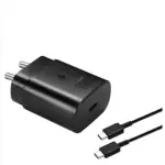 ASWORLD 25W C-Type Super Fast Charger Adapter with Cable for Samsung Galaxy A52s 5G/Samsung Galaxy A72/Samsung Galaxy A52/Samsung Galaxy F62/Samsung Galaxy S20 FE/Samsung Galaxy M51/Samsung Galaxy Note20 Ultra (BLACK)