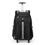 Aoking Black Polyester Unisex Laptop Trolley Bag