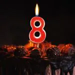 Zyozique Birthday Number Candle, Large Number Candle for Birthday Cakes, Numeral Birthday Candles