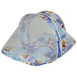 Amardeep And Co Teddy Blue Toddler Mattress With Mosquito And Insect Protection Net 70 x 40 cm