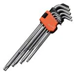 Harden 9 Pieces Professional Long Torx Key Wrench - Allen Keys - 540607