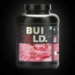 BUILD. ULTIMATE MASS GAINER SPANISH STRAWBERRY & BANANA 3KG