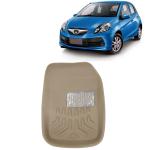 Kingsway 3D Car Floor Mats For Honda Brio, Model Year : 2011 Onwards, Color : Beige, PVC, Set 5 Piece