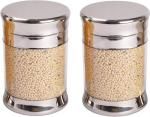 JVL Stainless Steel Canister 450ml (Pack of 2)