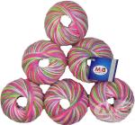 Simi Enterprise Acrylic Wool M1 Baby Soft Wool Ball Hand Knitting Wool, Art Craft Soft Fingering Crochet Hook Yarn, Needle Knitting Yarn Thread Dyed F (Pack Of 14)