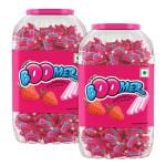 Boomer Bubble Gum Strawberry Flavour Chewing Gum Jar, 850g, Pack of 2