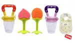 Manan Shopee Kids Silicone Baby Fruit Nibbler Feeder (Pack Of 5)