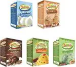 Dharmasut Vanilla, Butter Scotch, Chocolate, Kesar Pista, Pista Ice Cream Powder, 100 G Each (Combo Of 5)