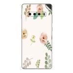 GADGETSWRAP Printed Vinyl Skin Sticker for Samsung Galaxy S10 Plus - pastel floral background