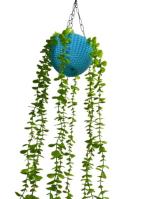 Dn Enterprises Green Artificial Garlands Round Leafs Hangging Basket Silk Ery Hangin Leaves For Diwali Decoration