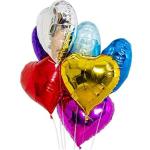 Grand Shop Multicolor Rubber Heart Shape Foil Balloon