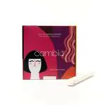 Cambio 100% Organic Cotton Tampons With Cardboard Applicators, 16 Pieces, GOTS Certified, FDA Approved, Dermatologically Tested (16 Units In A Box) (Super Plus)