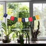 PARTY MIDLINKERZ Positive Energy Polyester Tibetan Prayer Flags (2.36x1.5 inch)