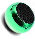FONE CRAFT Mini Boost 4 Bluetooth Speaker 4D Mini Electroplating Round Steel Speaker - Green - Pack of 1