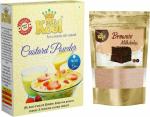 Mr.Kool Custard Powder 400gm, Milkshake Powder Brownie 100gm. Pack Of 2 Combo