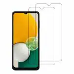 Kite Digital Samsung A13 5G Transparent Tempered Glass Screen Protector with Full Screen Coverage - Except Edges and Easy Installation Kit (Pack of 2)