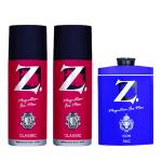 Z. Magnetism for Men Deo 150ml(pack of 2) + 100gm Icon free