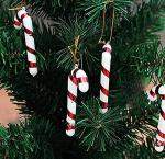Bitona Multicolor Plastic Christmas Candy Sticks Cane Tree Hanging Ornaments