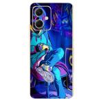 Toppings Printed Matte finish Vinyl Skin Sticker (This is not Back Case Covers) Scratch Less for Mobile Back and Camera lens for vivo Y78+ Design F02 -MT