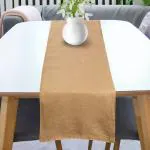 Faburaa Jute Table Runner for Dining and Centre Table (Golden, 12x84 Inch)