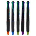 AtRate Magic Pen: 4-in-1 Multicolored Ink Pen with Supreme Grip 0.7 mm Tip Ball Pen - Set of 3 Pens (Inks - Blue Black Red Green)