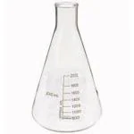 ABGIL Borosilicate Glass Conical Flask 2000ml Capacity - Set of 2 Units - Erlenmeyer Narrow Mouth