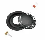 Skylight Aluminum Non Stick BBQ Gas on Grill Baking Tray with 12 Skewers & 1 Oil Brush Spatula