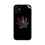 GADGETSWRAP Printed Vinyl Skin Sticker for Apple iPhone 11 - Weed neon