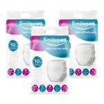 Smilepad Baby Diapers for 7 to 11 Kg Baby | Pant Style Diaper M Size - Pack of 3 ( 138 Diapers )