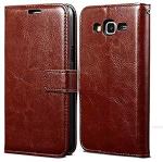 Aloin Samsung Galaxy J7 (2016) Gold Soft Plastic Flip Cover