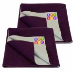 BeyBee Plum Baby Bed Protector Sheet 50 cm x 70 cm (Set of 2)