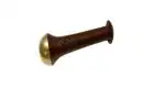 WITSOUL kansa wand For face massage/Ayurvedic Benefits of Alloy Metal Massager For Detoxification And Deep Relaxation/Dark Brown (3.5cm)