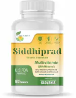 SIDDHIPRAD Health Essentials Multivitamin for Men and Women, 60 Multivitamin Tablets, with Zinc,Vitamin C, Vitamin D3, Calcium, Biotin Vitamin B12 & 22 Essential Nutrients