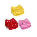 Chinmay Kids Multicolor Baby Premium Cotton Nappies Washable Reusable (0 M+ ) Set of 3