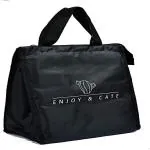 XEEKART Big Size Insulated Travel Lunch Tiffin Storage Bag Waterproof Lunch Bag (Black, 14.17 inch)