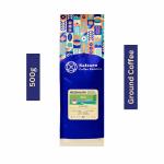 Saltoro Coffee Roasters Aria 500g Ground Coffee 100% Arabica Medium Dark Roast Ground Coffee Make 100 Cups Hot & Cold Coffee