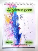 KRASHTIC Sketch Book 150 GSM For Sketch A4 Size (21x28)cm 30 Sheet Set of 1